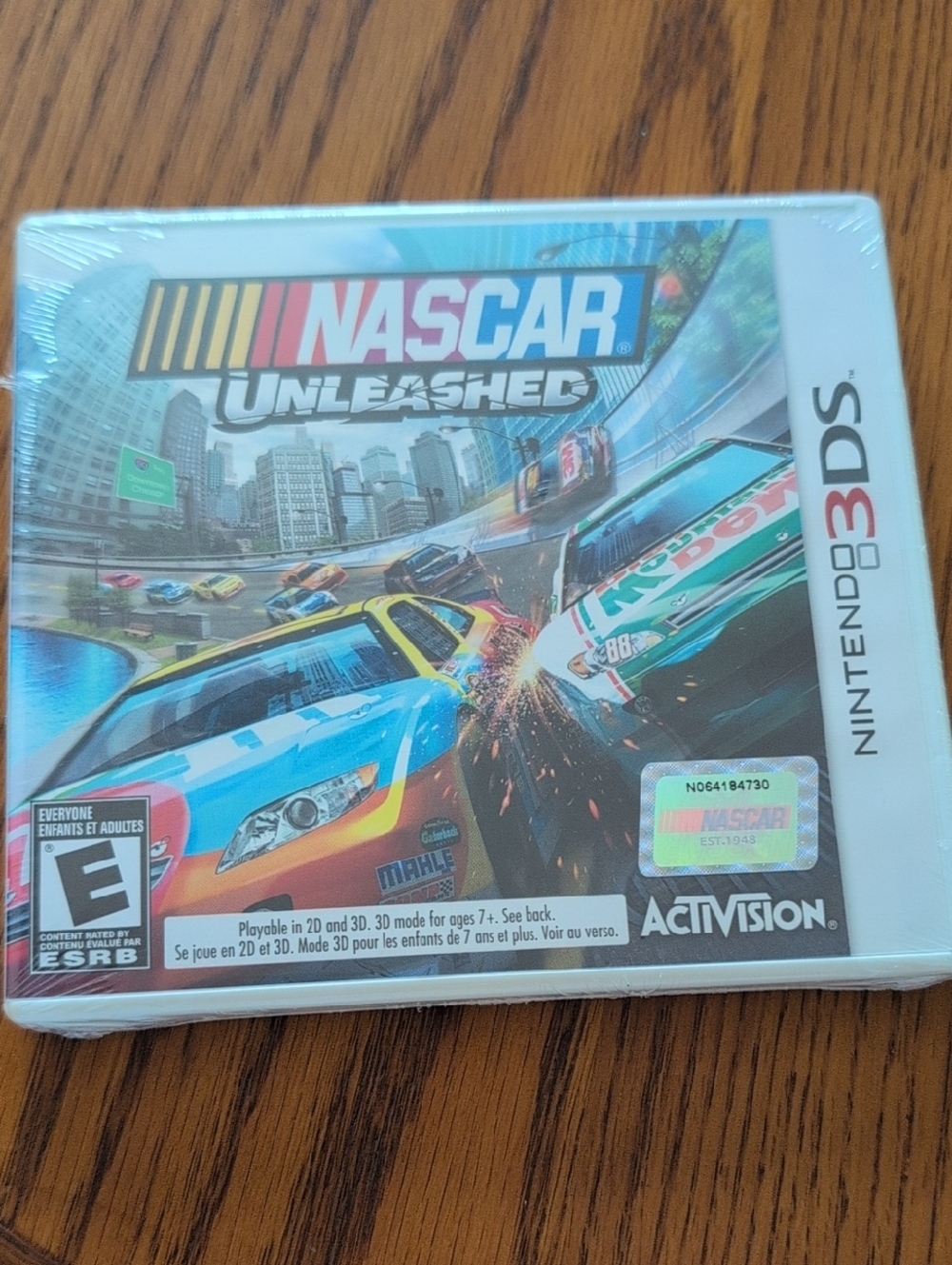 Nintendo NASCAR Unleashed 3DS - Blue & Teal Cover Art